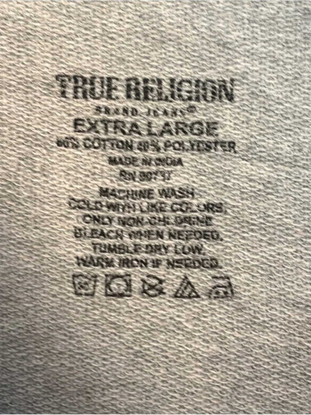 True Religion soft gray